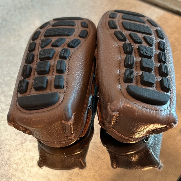 Janie and Jack-brown leather loafer - Picture 5 of 7